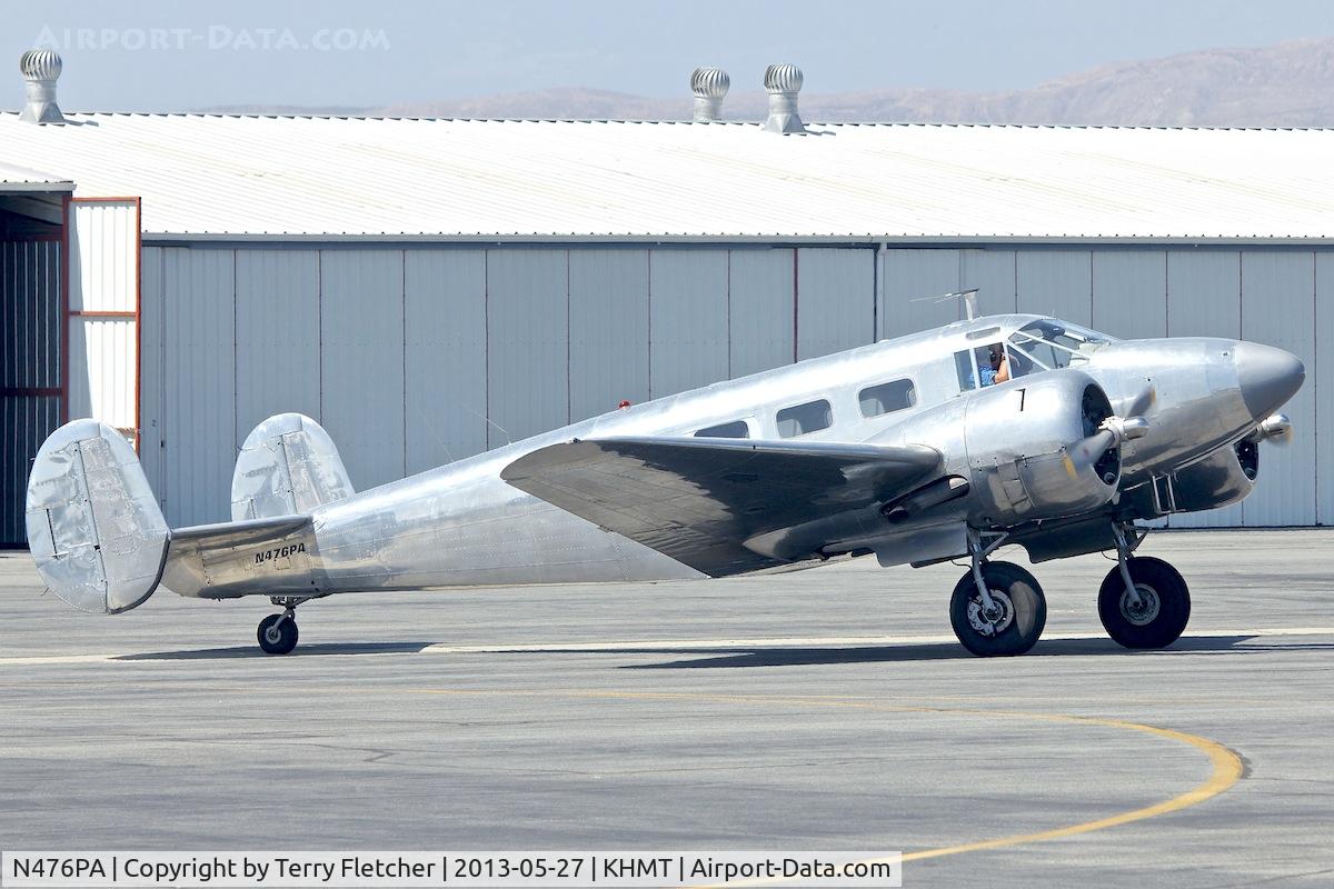 N476PA, 1952 Beech Expeditor 3NM (D18S) C/N CA-265, At Hemet - Ryan Field , California