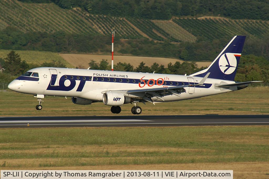 SP-LII, 2009 Embraer 175LR (ERJ-170-200LR) C/N 17000290, LOT - Polish Airlines Embraer 175
