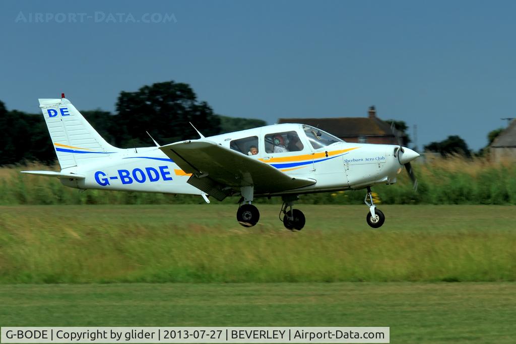G-BODE, 1988 Piper PA-28-161 Cherokee Warrior II C/N 2816039, Good attitude!!