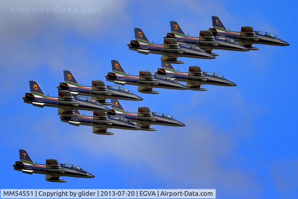 MM54551, Aermacchi MB-339PAN C/N 6772/167/AD018, The brilliant Frecce Tricolori