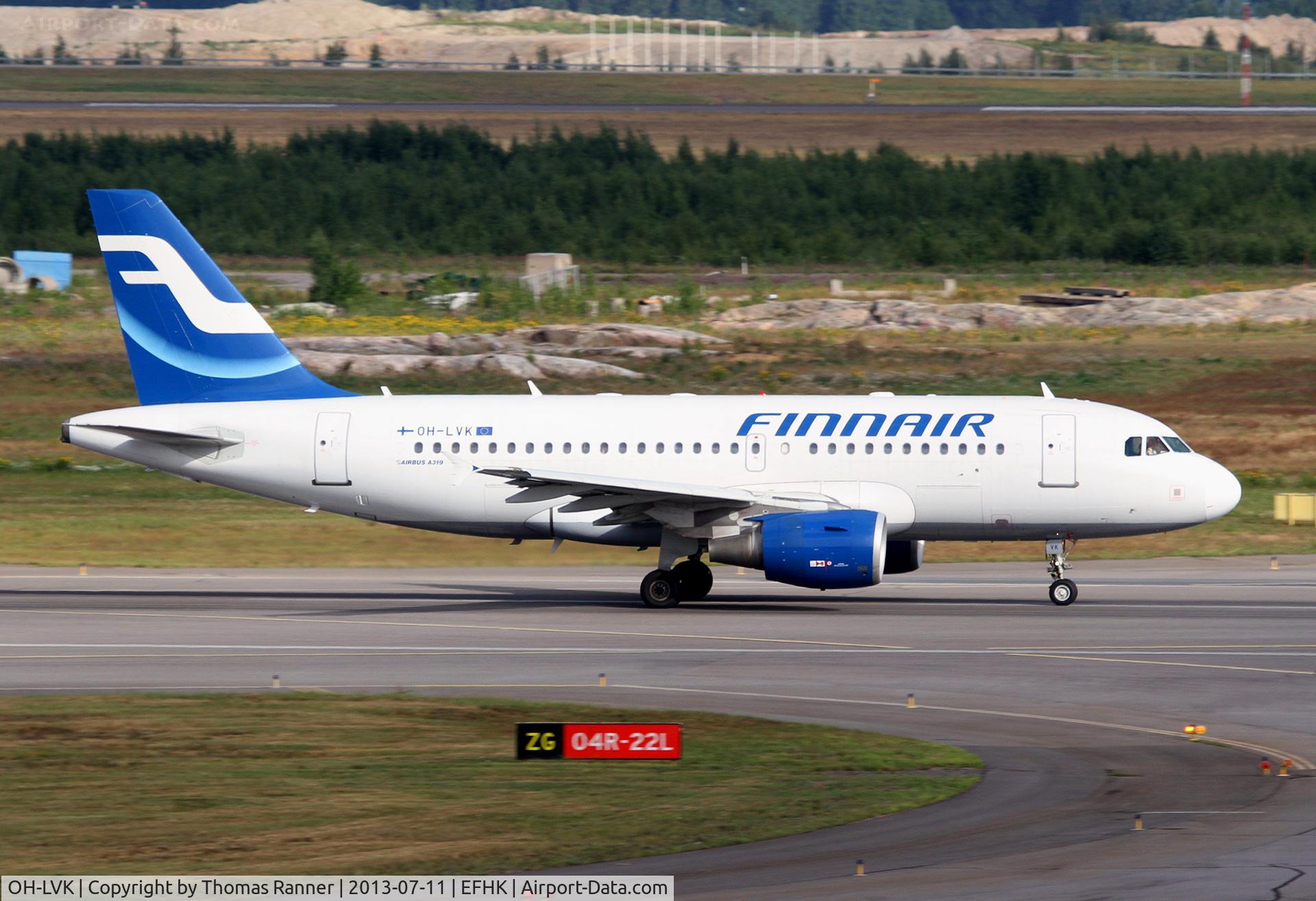 OH-LVK, 2004 Airbus A319-112 C/N 2124, Finnair A319