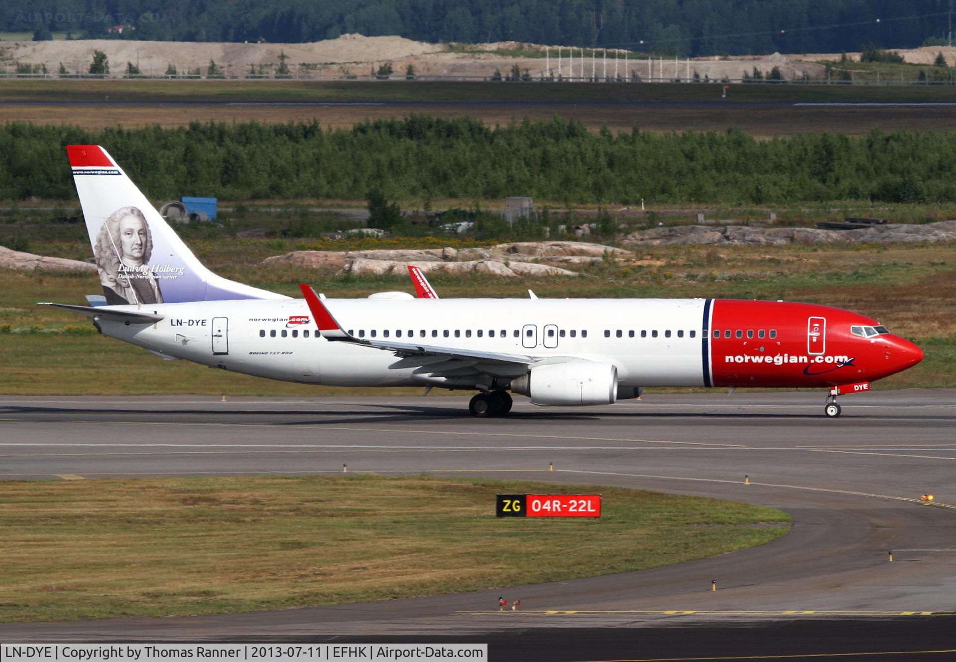 LN-DYE, 2010 Boeing 737-8JP C/N 39003, Norwegian B737