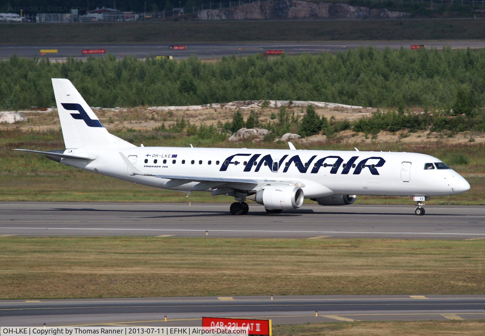 OH-LKE, 2007 Embraer 190LR (ERJ-190-100LR) C/N 19000059, Finnair Emb190