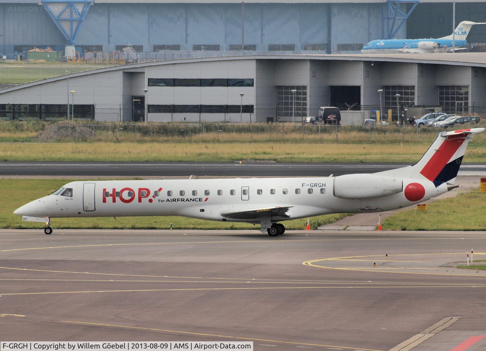 F-GRGH, 1999 Embraer EMB-145EU (ERJ-145EU) C/N 145120, Taxi in new colour to the runway