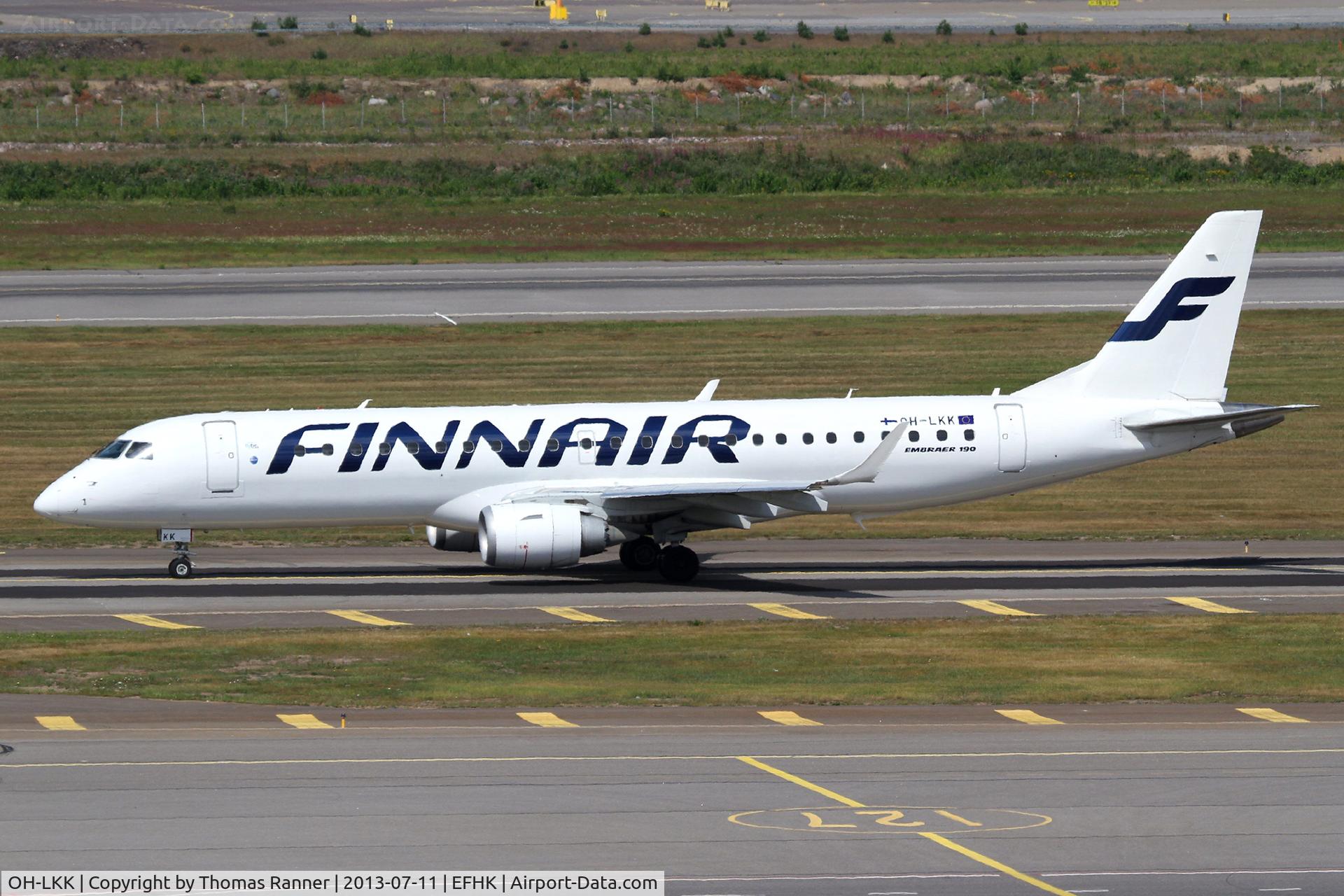 OH-LKK, 2007 Embraer 190LR (ERJ-190-100LR) C/N 19000127, Finnair Emb190