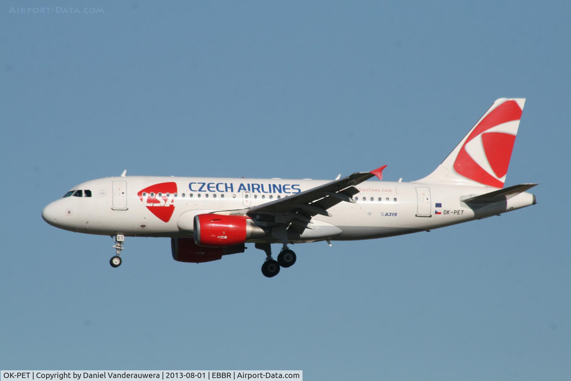 OK-PET, 2010 Airbus A319-112 C/N 4258, Arrival of flight OK630 to RWY 20