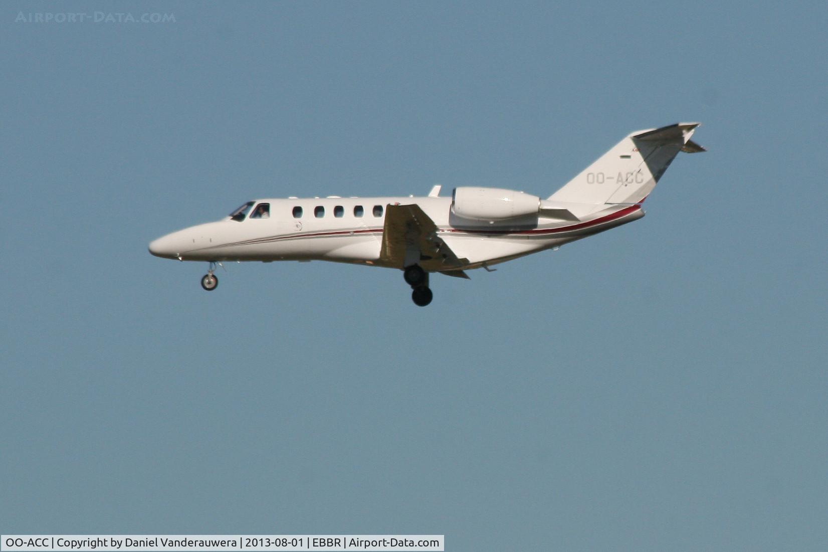 OO-ACC, 2008 Cessna 525A CitationJet CJ2+ C/N 525A-0431, Descending to RWY 20