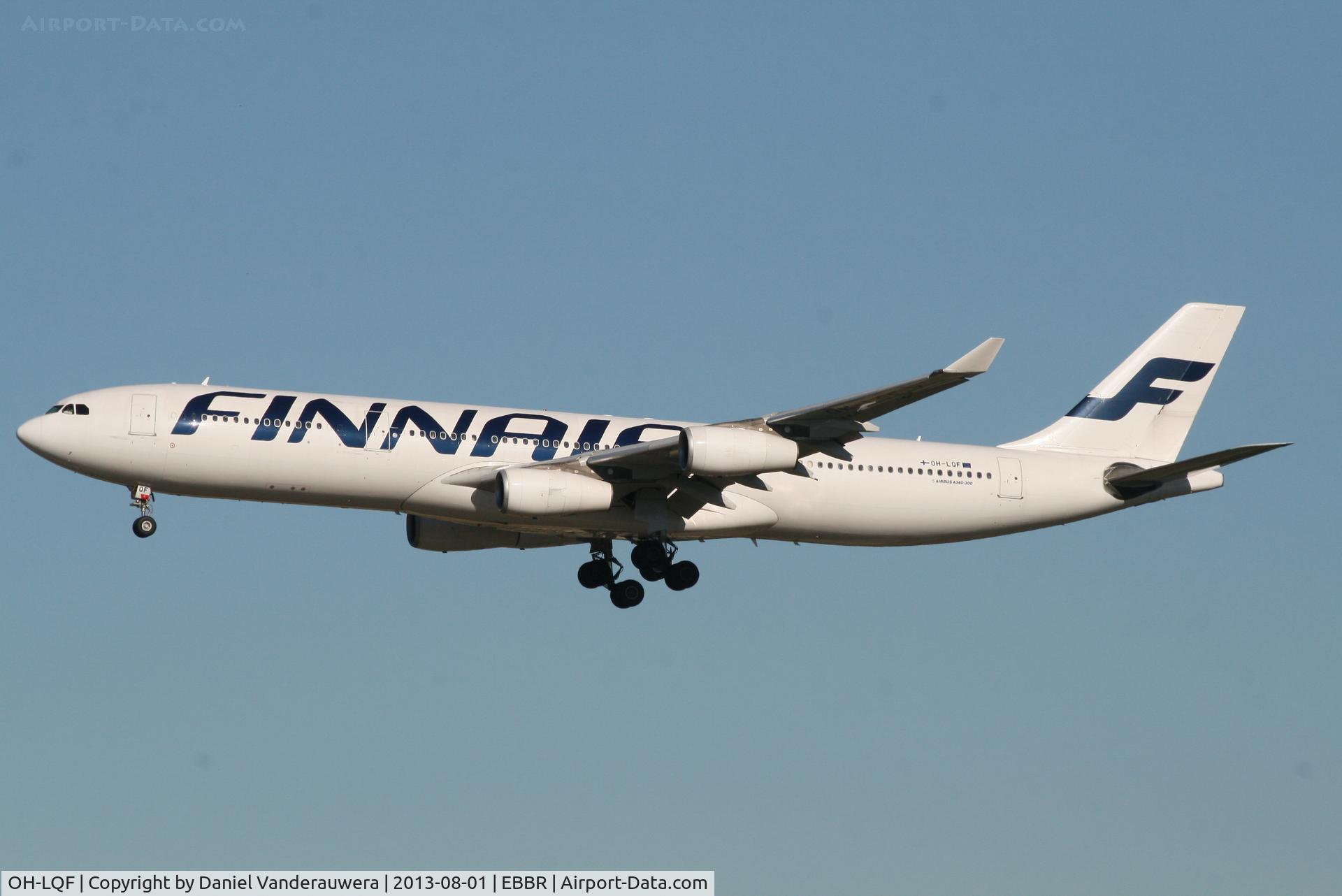 OH-LQF, 1997 Airbus A340-313X C/N 168, Flight AY811 is descending to RWY 20