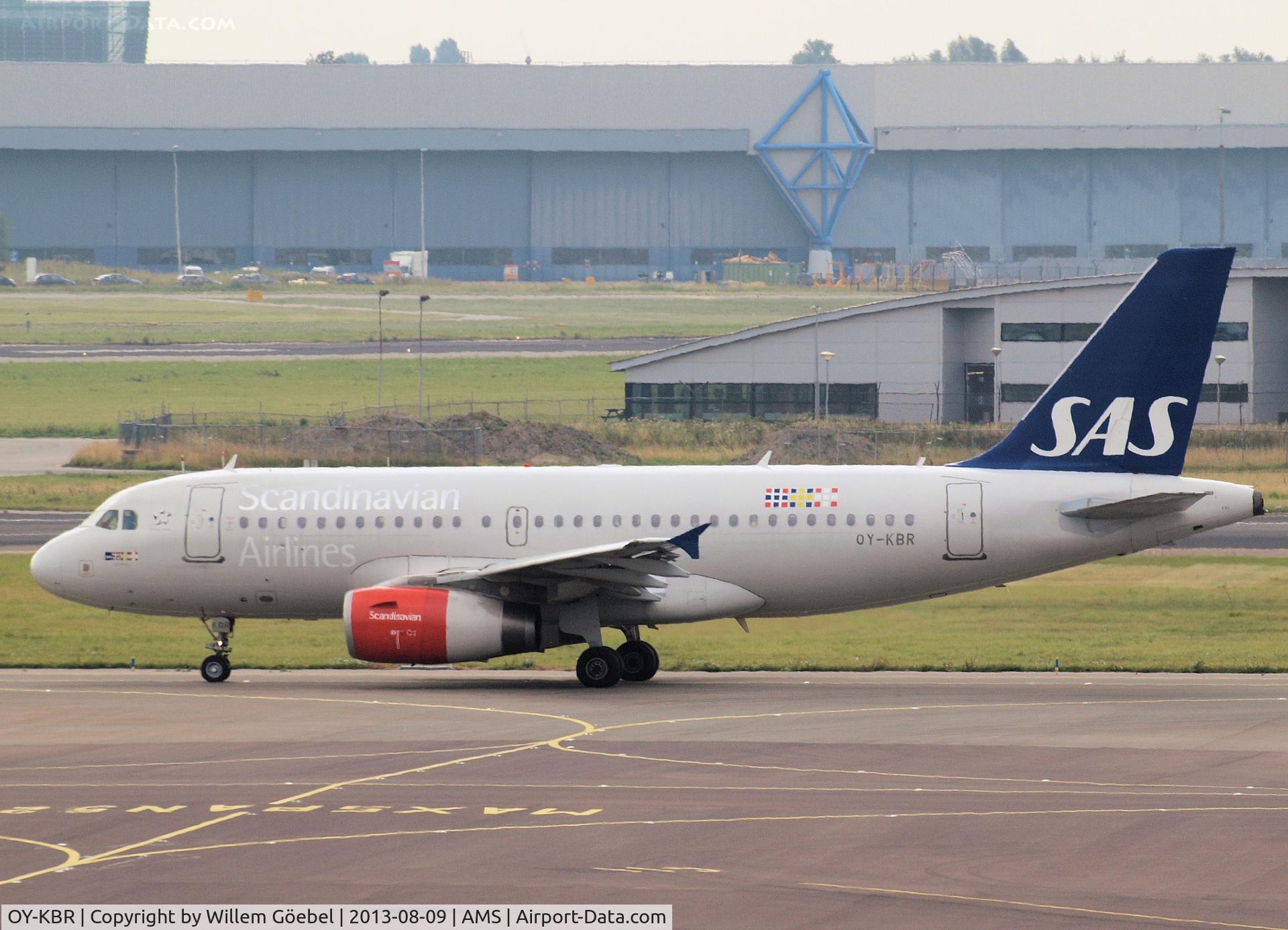 OY-KBR, 2007 Airbus A319-132 C/N 3231, Taxi to the runway of Schiphol Airport
