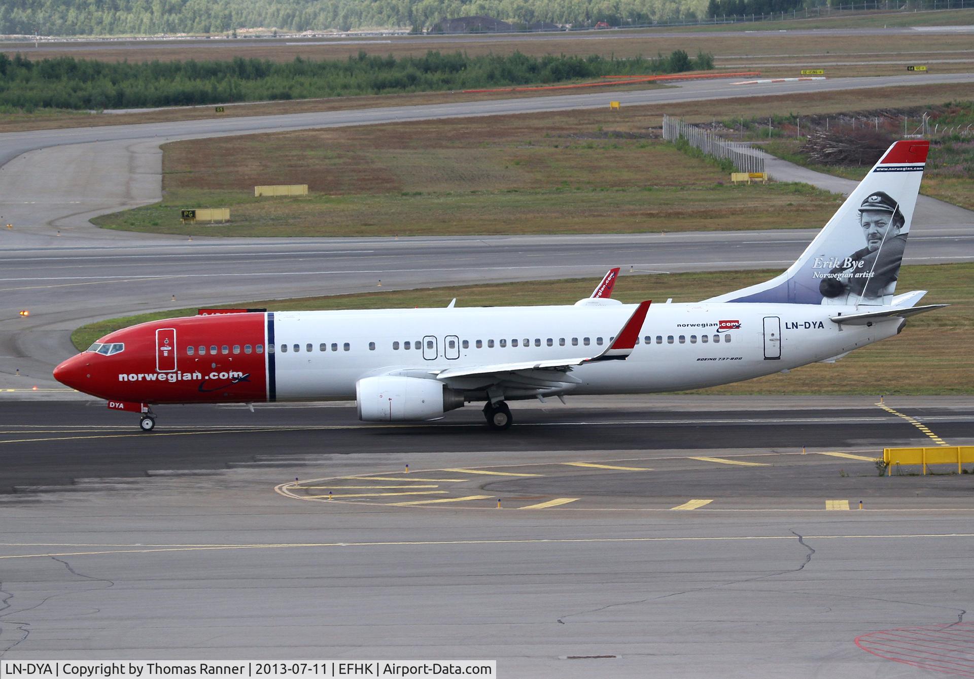 LN-DYA, 2009 Boeing 737-8JP C/N 39162, Norwegian B737