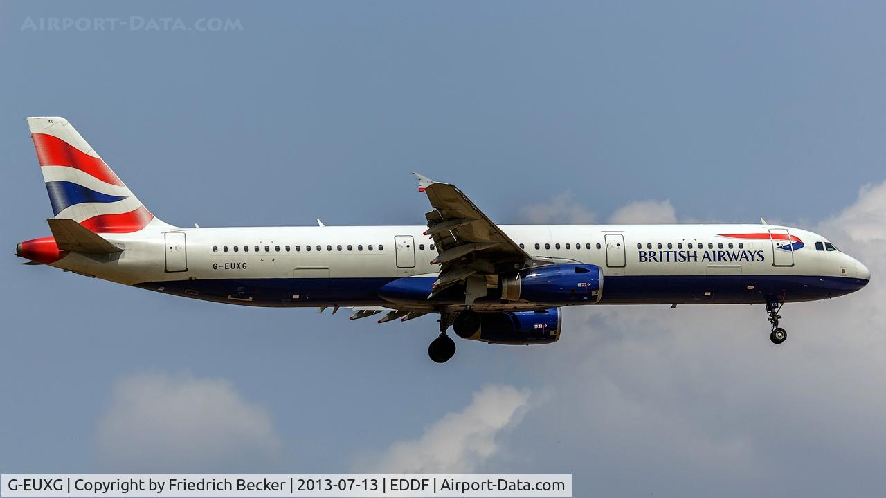 G-EUXG, 2004 Airbus A321-231 C/N 2351, on final RW07R