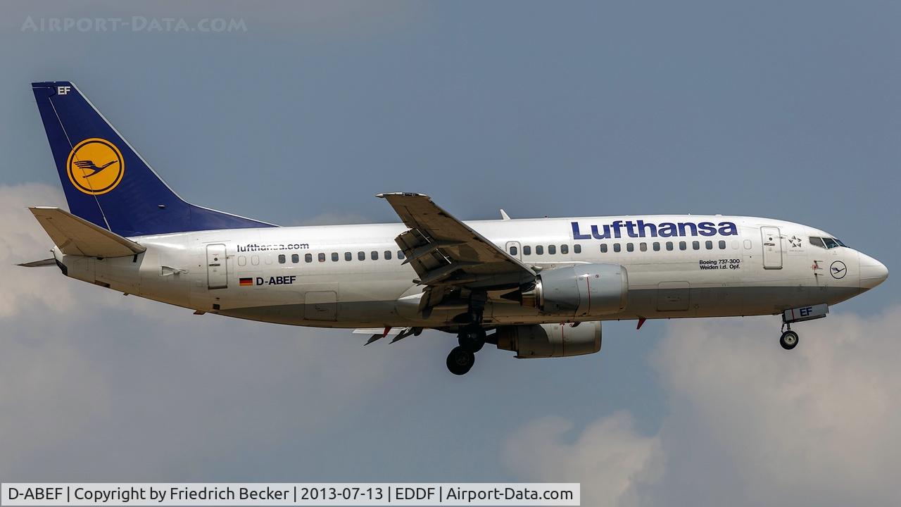 D-ABEF, 1991 Boeing 737-330 C/N 25217, on final RW07R