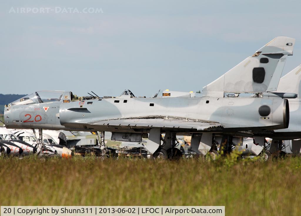 20, Dassault Mirage 2000C C/N 57, Now stored and dismantled @ LFOC and seen during Open Day 2013
