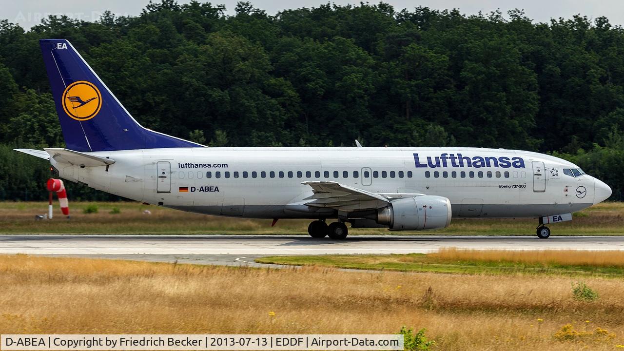 D-ABEA, 1990 Boeing 737-330 C/N 24565, departure via RW18W