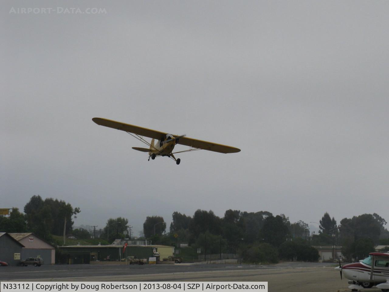 N33112, 1940 Piper J3C-65 Cub Cub C/N 5830, 1940 Piper J3C-65 CUB, Continental C90 90 Hp upgrade, low level jinking below the overcast