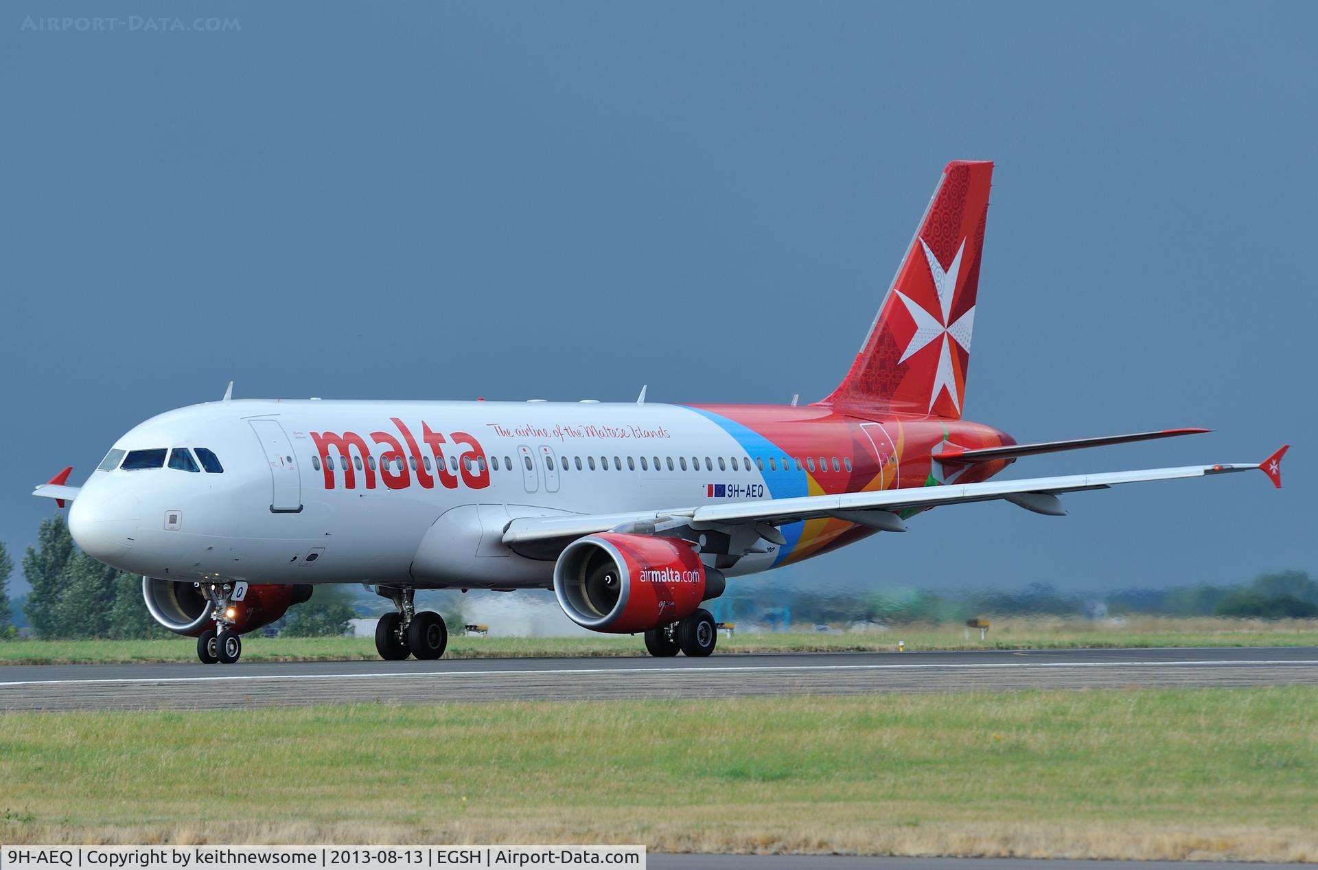 9H-AEQ, 2007 Airbus A320-214 C/N 3068, Regular Tuesday Air Malta.