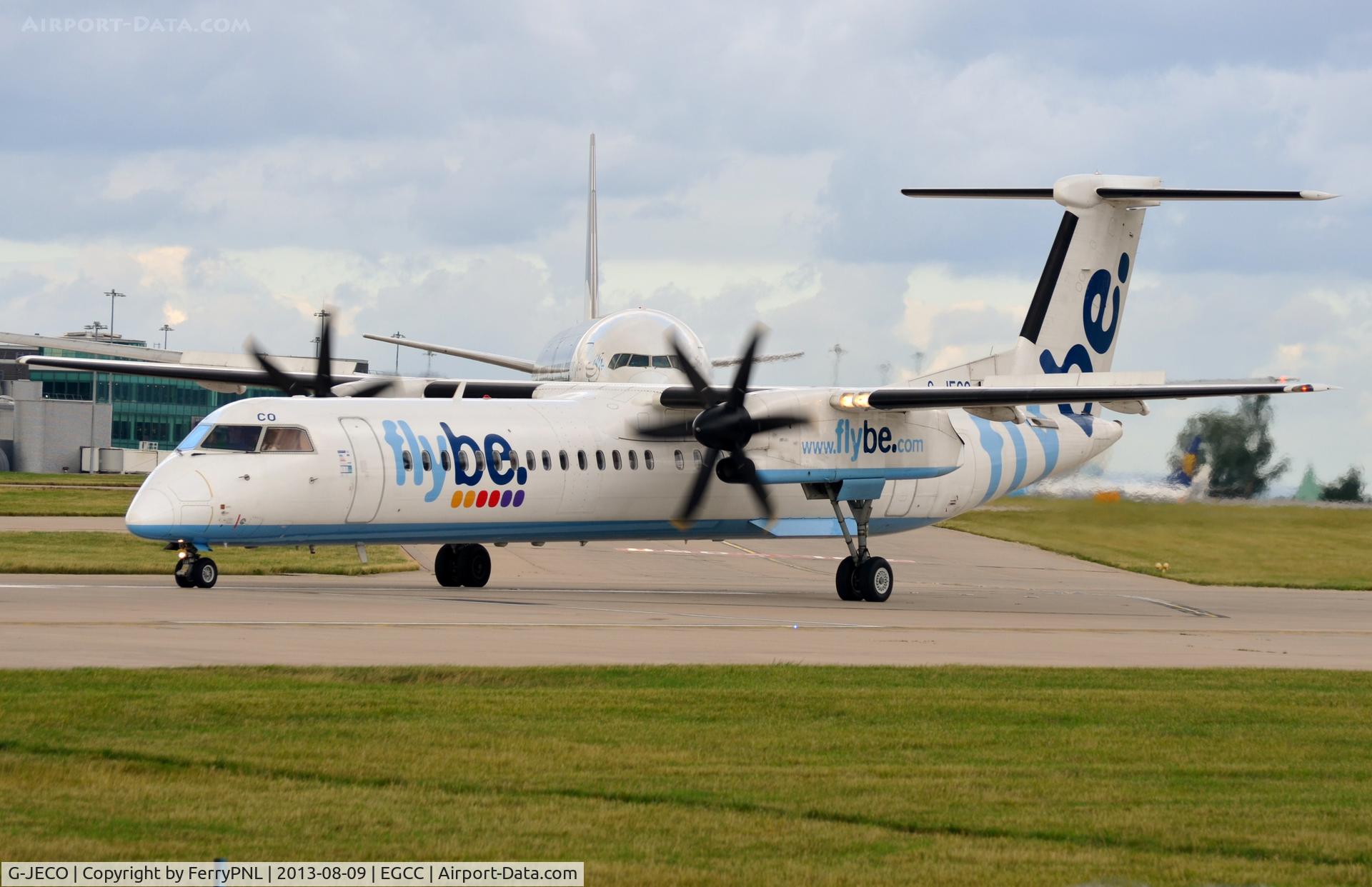 G-JECO, 2006 De Havilland Canada DHC-8-402Q Dash 8 C/N 4126, Flybe Dash8 starting its take-off run.