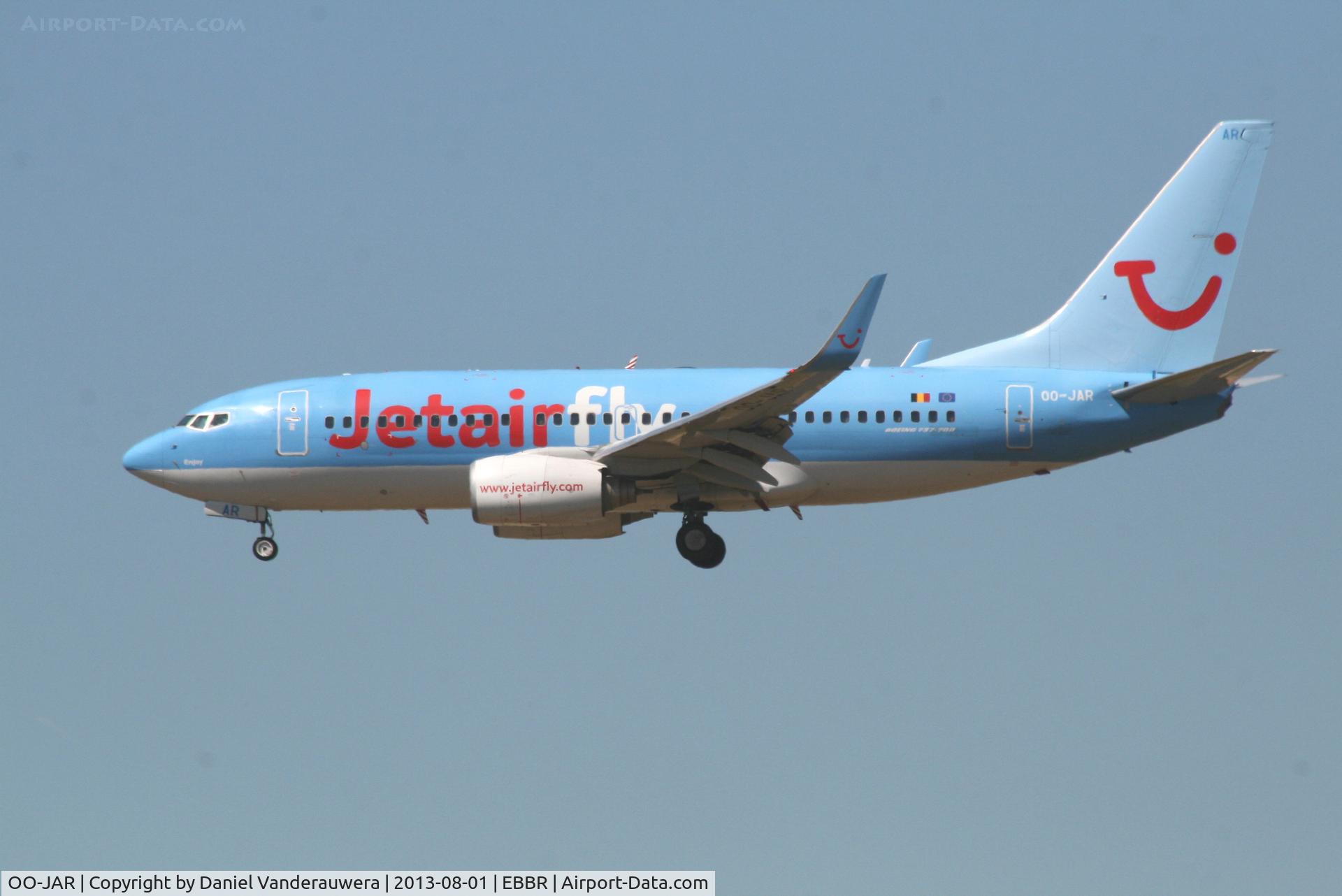 OO-JAR, 2009 Boeing 737-7K5 C/N 35150, Flight JAF4974 is descending to RWY 20