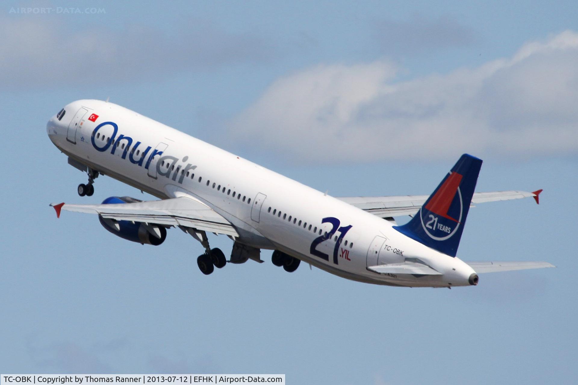 TC-OBK, 1998 Airbus A321-231 C/N 792, Onur Air A321