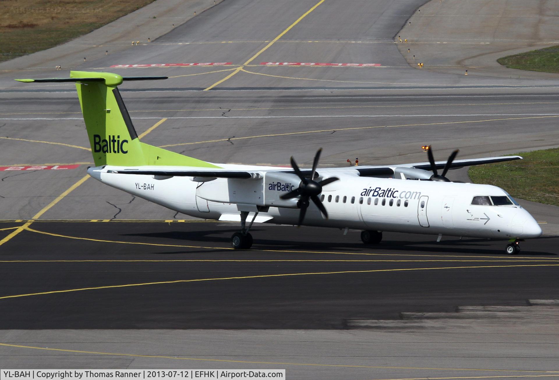 YL-BAH, 2010 De Havilland Canada DHC-8-402Q Dash 8 C/N 4296, Air Baltic DHC-8
