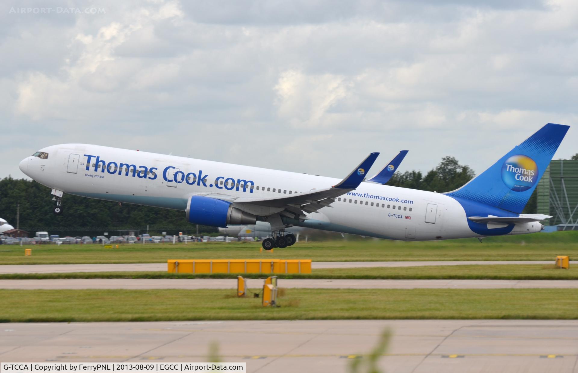G-TCCA, 1994 Boeing 767-31K C/N 27205, Thomas Cook B763 lifting off