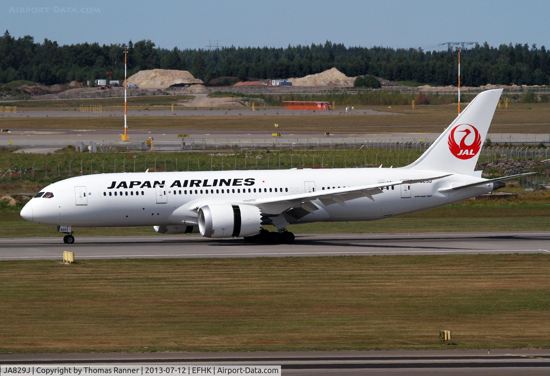 JA829J, 2012 Boeing 787-8 Dreamliner C/N 34839, JAL B787