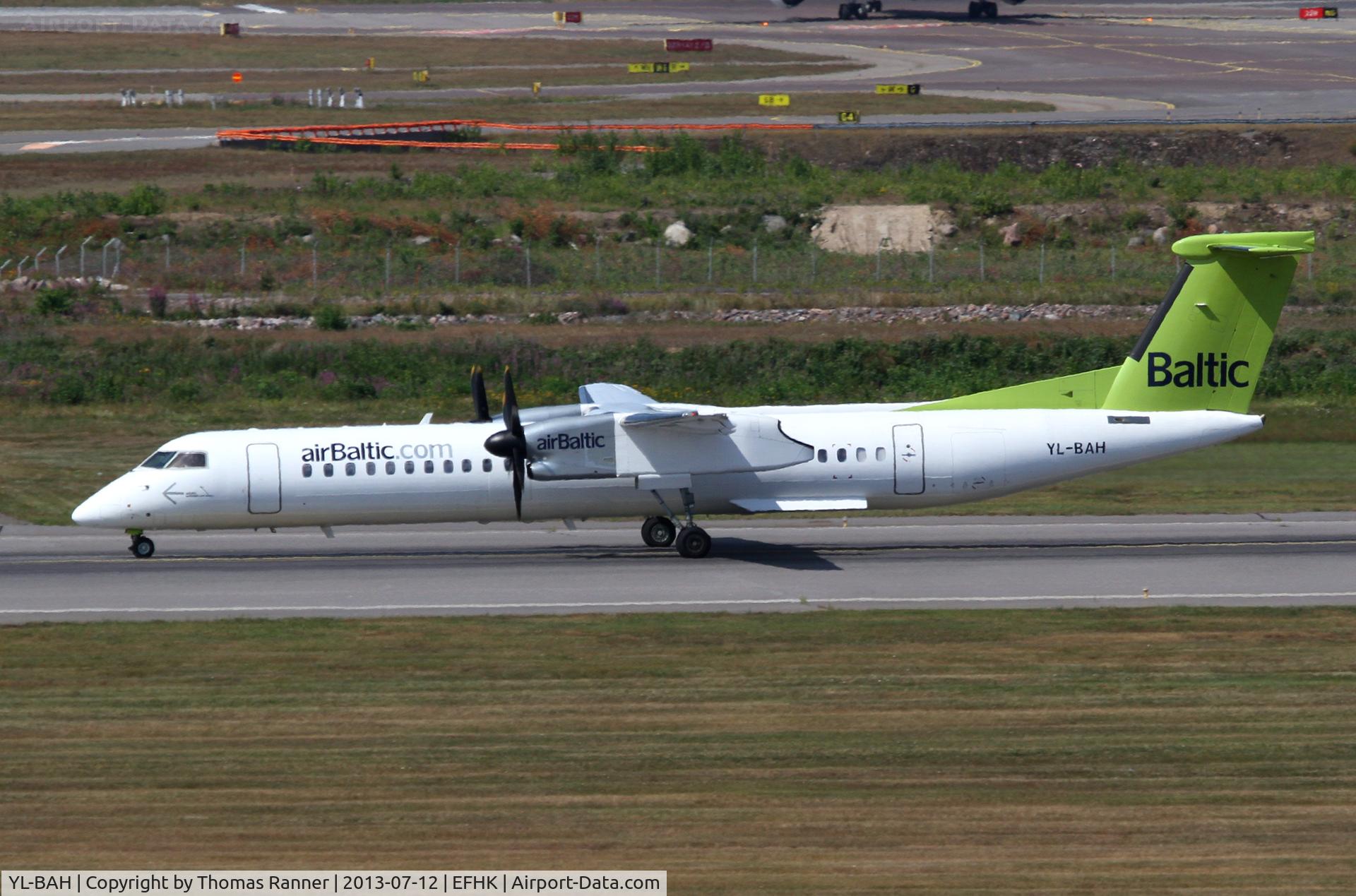 YL-BAH, 2010 De Havilland Canada DHC-8-402Q Dash 8 C/N 4296, Air Baltic DHC-8