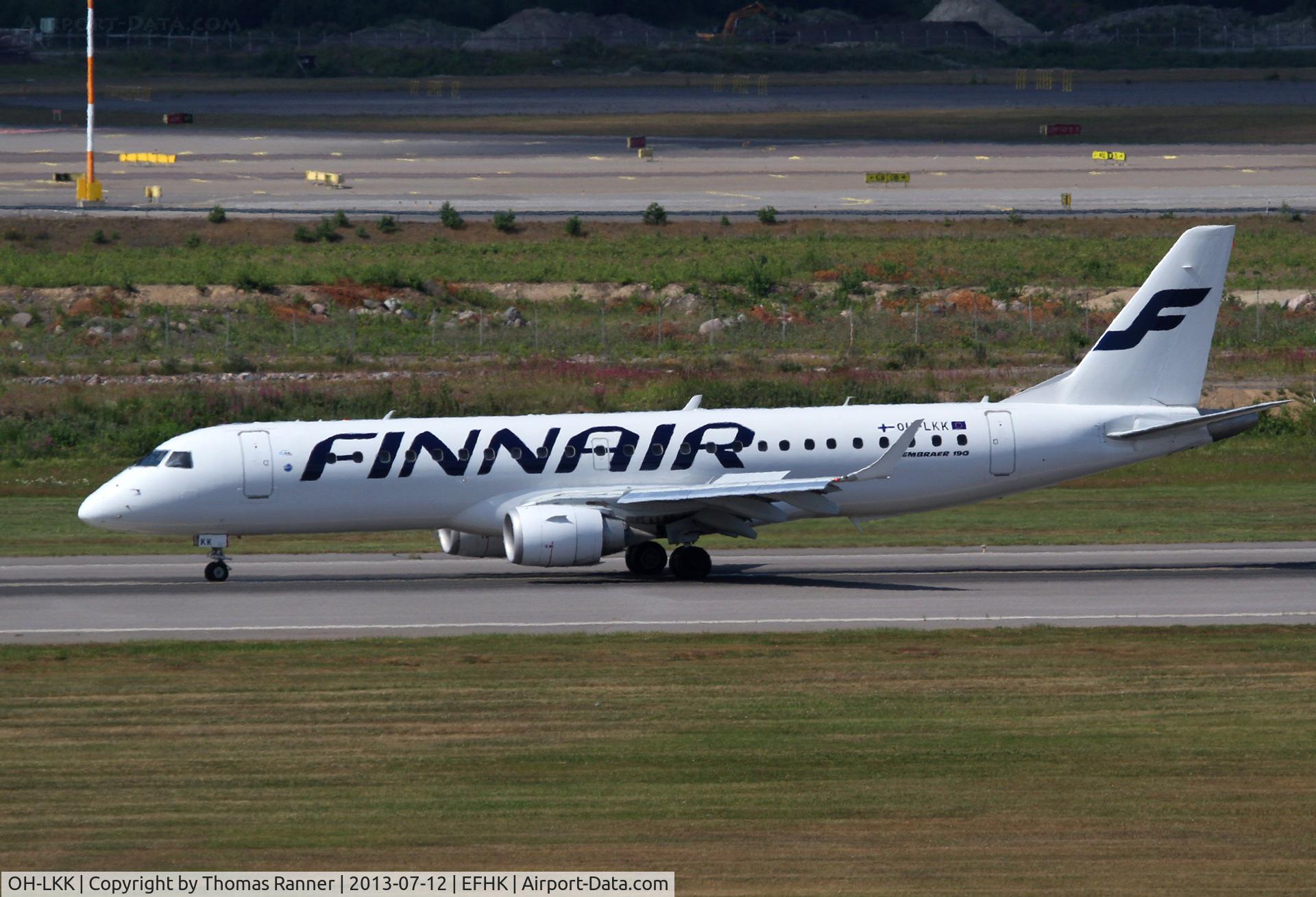 OH-LKK, 2007 Embraer 190LR (ERJ-190-100LR) C/N 19000127, Finnair Emb190