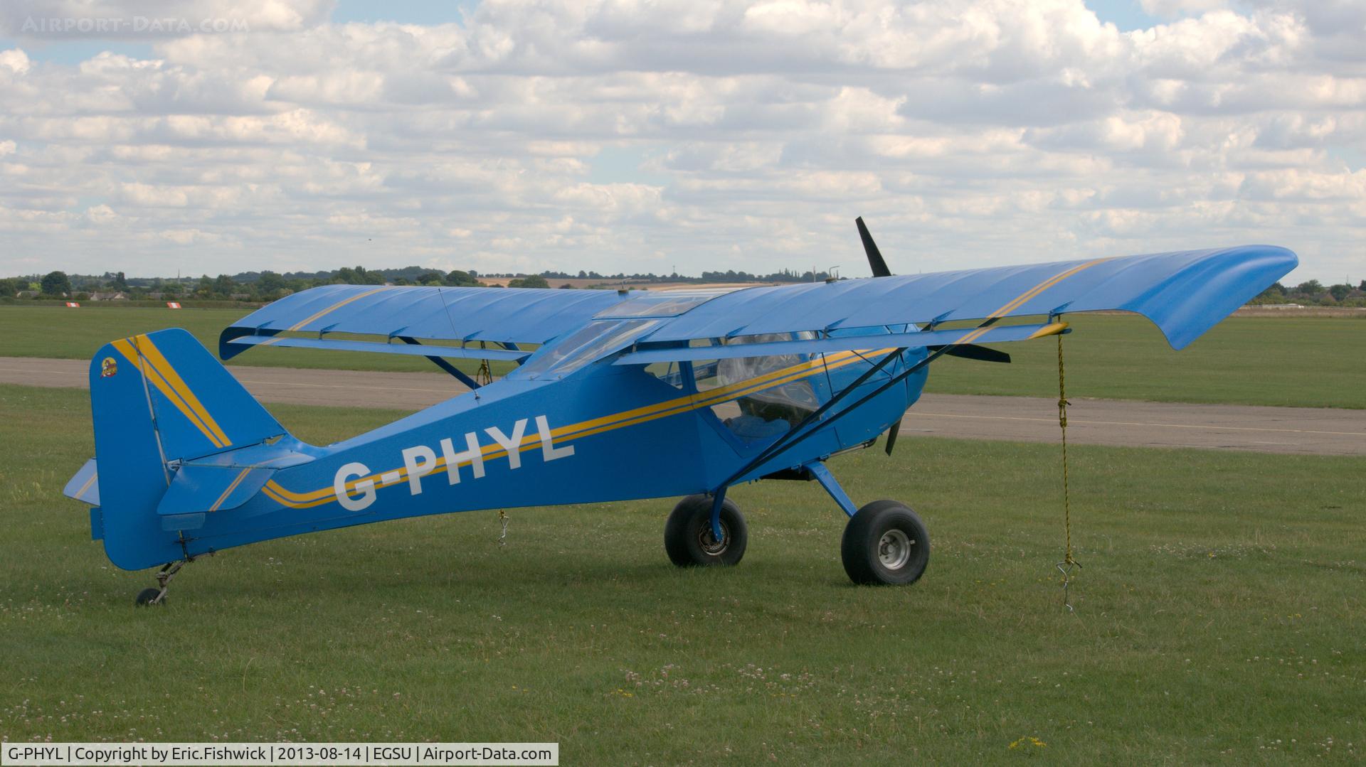 G-PHYL, 1999 Denney Kitfox Mk4 C/N PFA 172A-12189, 2. G-PHYL visiting Duxford Airfield.
