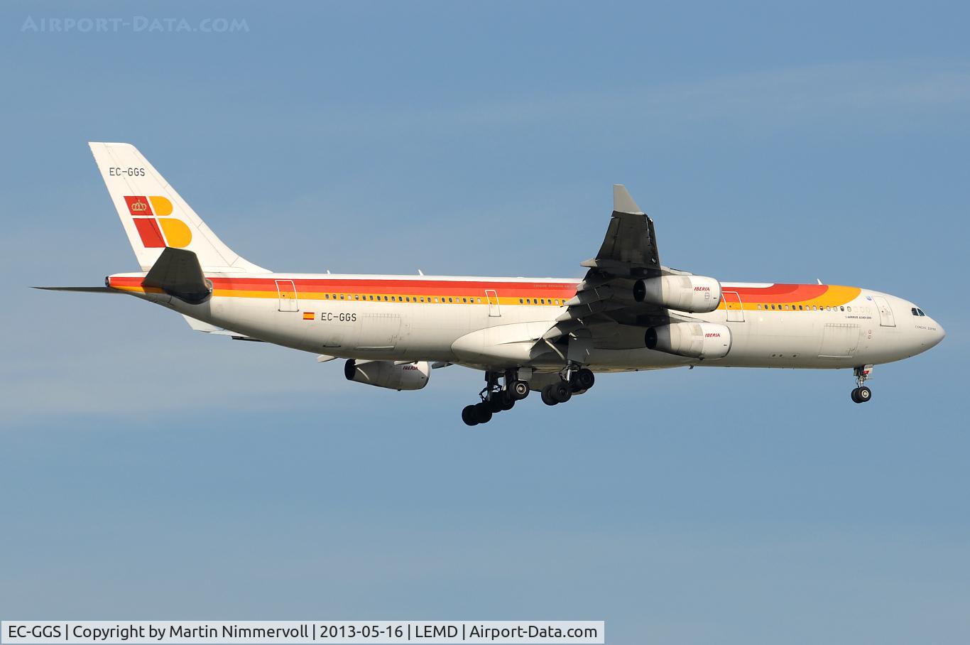 EC-GGS, 1996 Airbus A340-313 C/N 125, Iberia