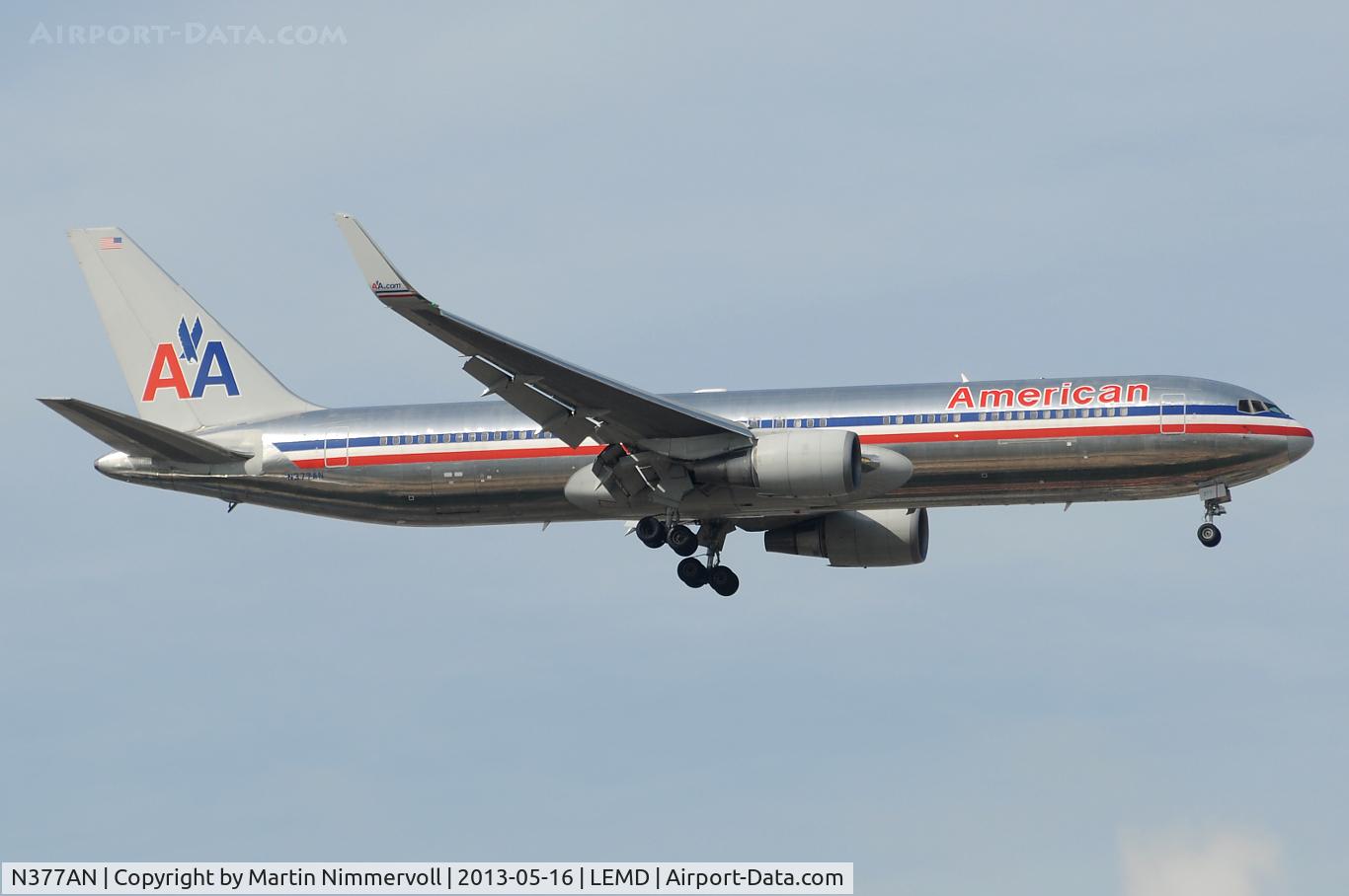 N377AN, 1992 Boeing 767-323 C/N 25446, American Airlines