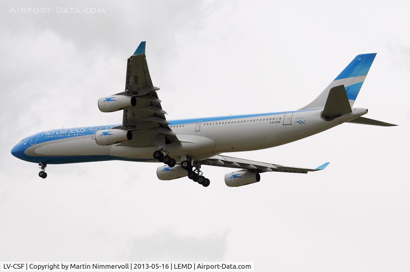 LV-CSF, 1996 Airbus A340-313X C/N 128, Aerolineas Argentinas