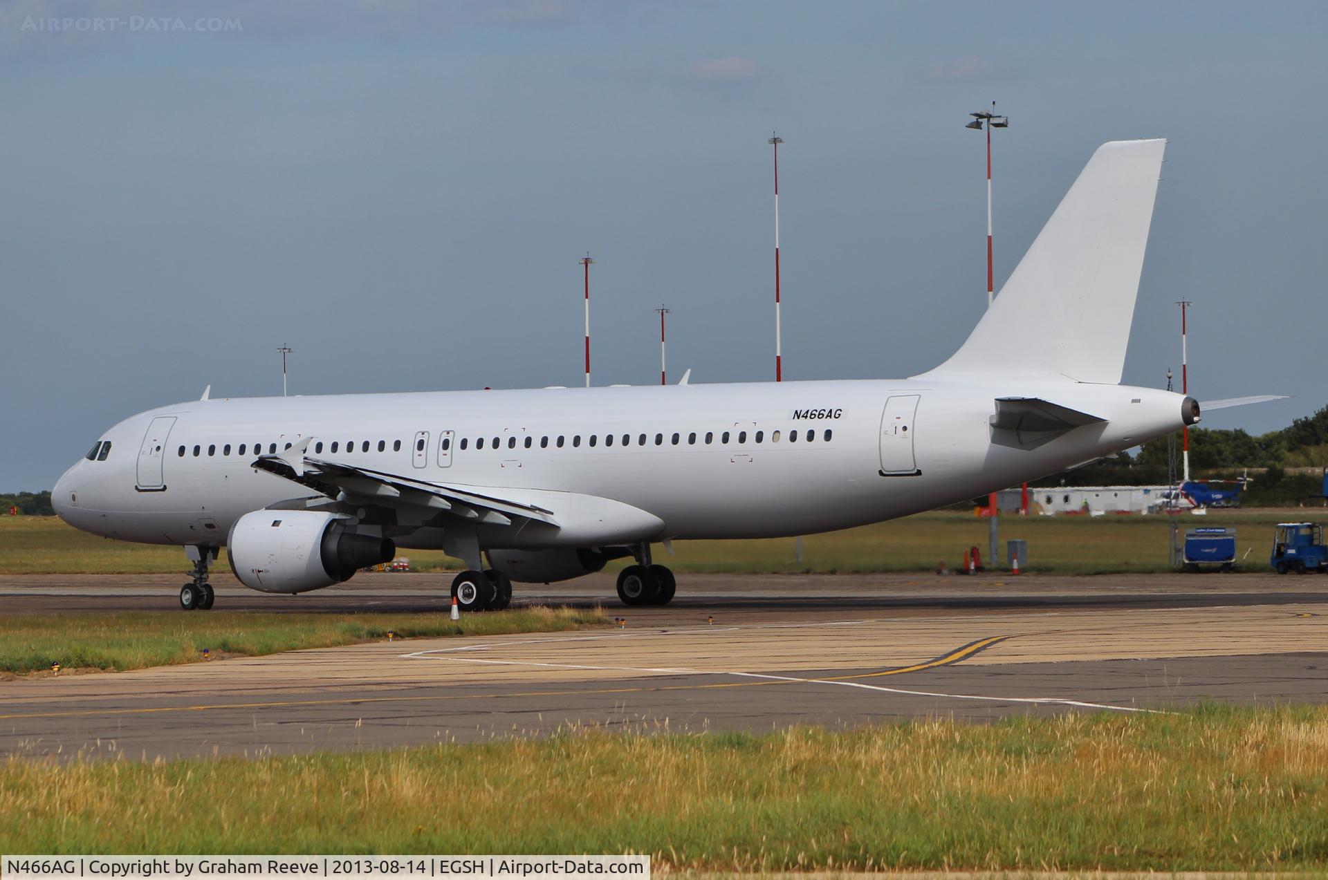 N466AG, 1994 Airbus A320-212 C/N 466, Fresh out of the paint shop.