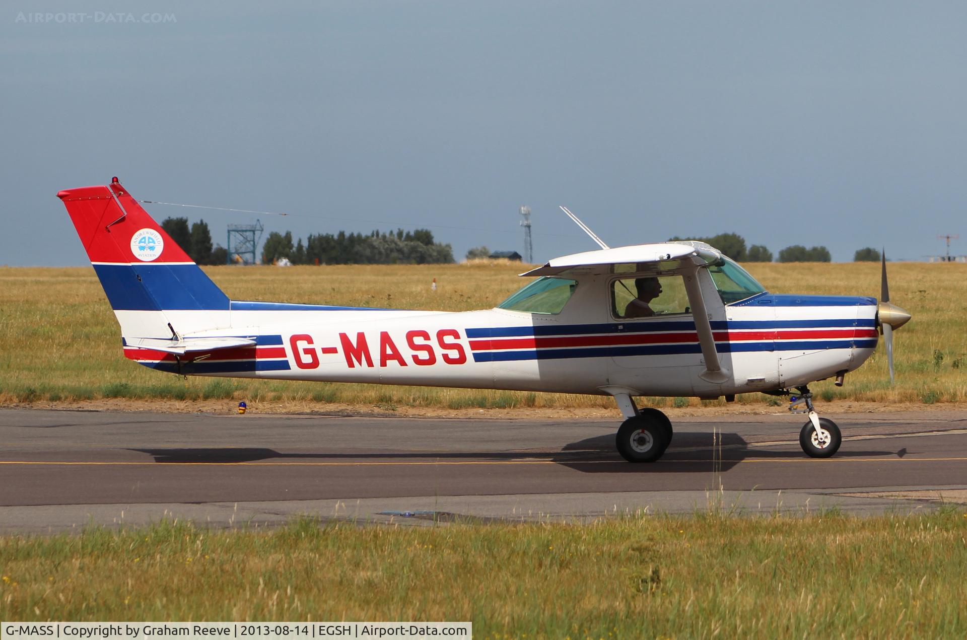 G-MASS, 1979 Cessna 152 C/N 152-81605, Departing from Norwich.