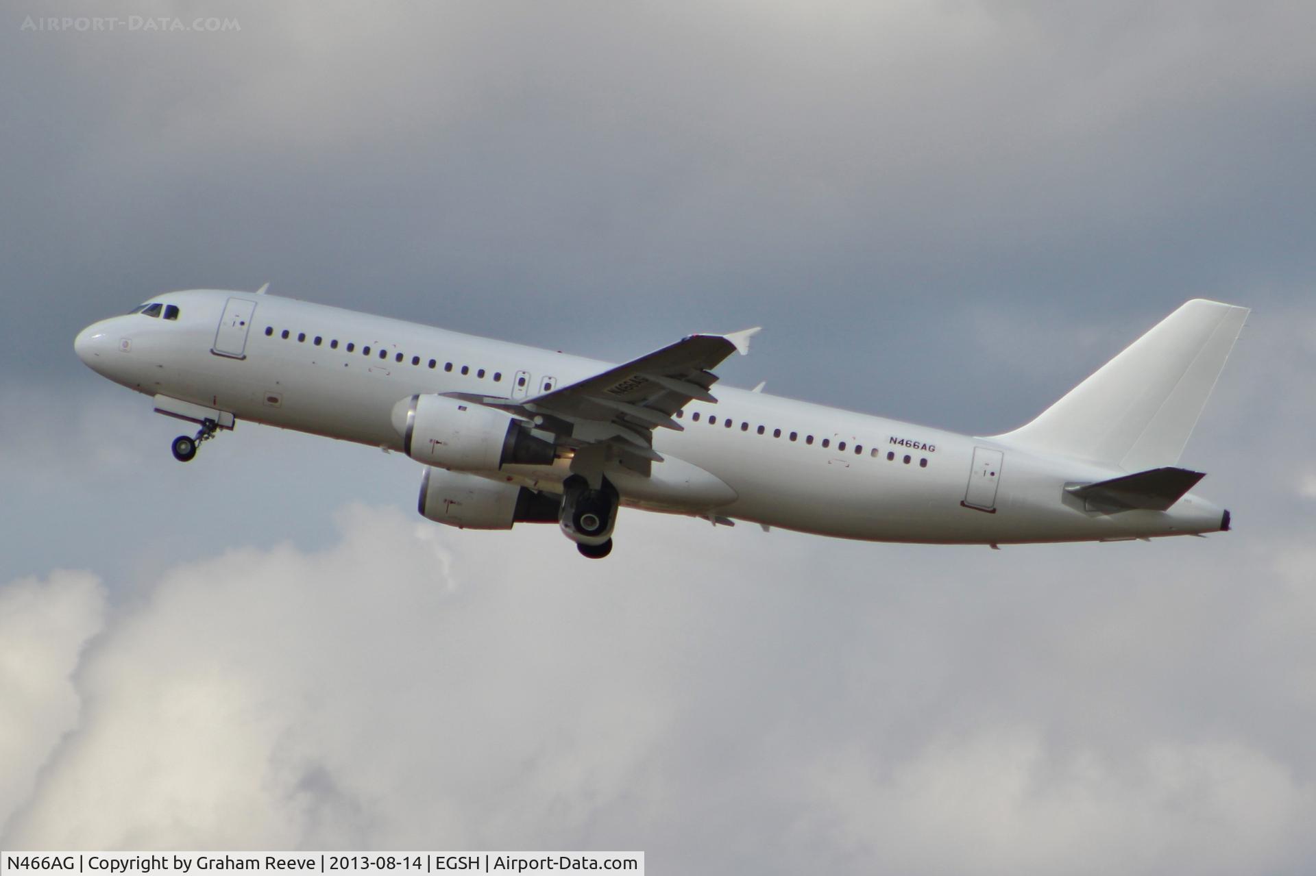 N466AG, 1994 Airbus A320-212 C/N 466, Just airbourne.