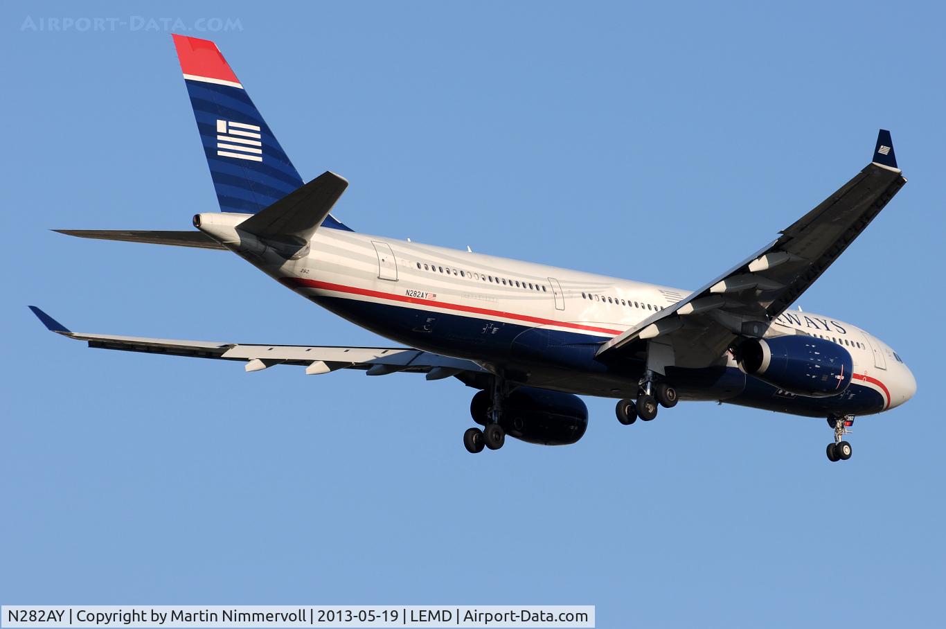 N282AY, 2009 Airbus A330-243 C/N 1069, US Airways