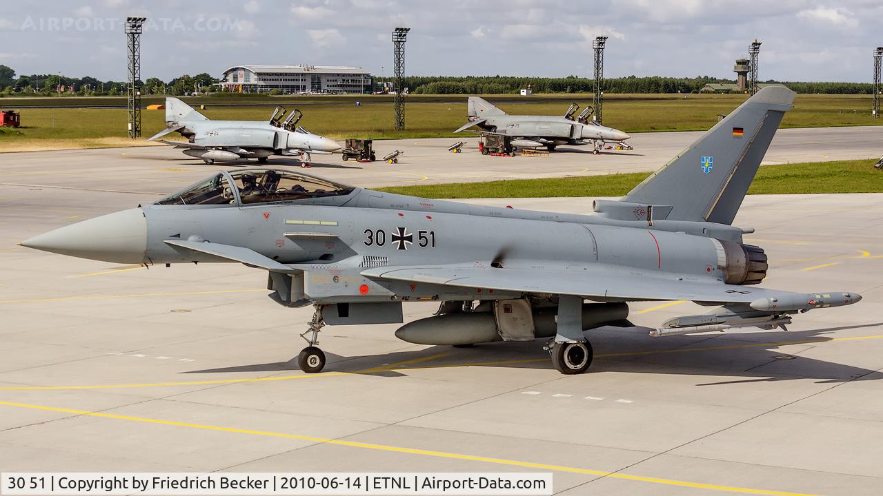 30 51, Eurofighter EF-2000 Typhoon S C/N GS036, last chance inspection prior take off