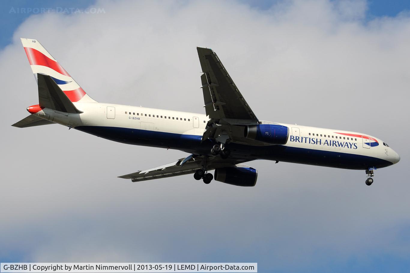 G-BZHB, 1998 Boeing 767-336 C/N 29231, British Airways