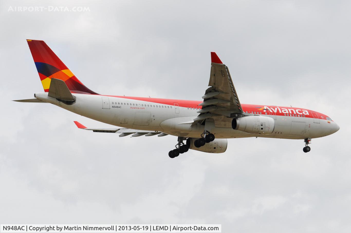 N948AC, 2008 Airbus A330-243 C/N 948, Avianca