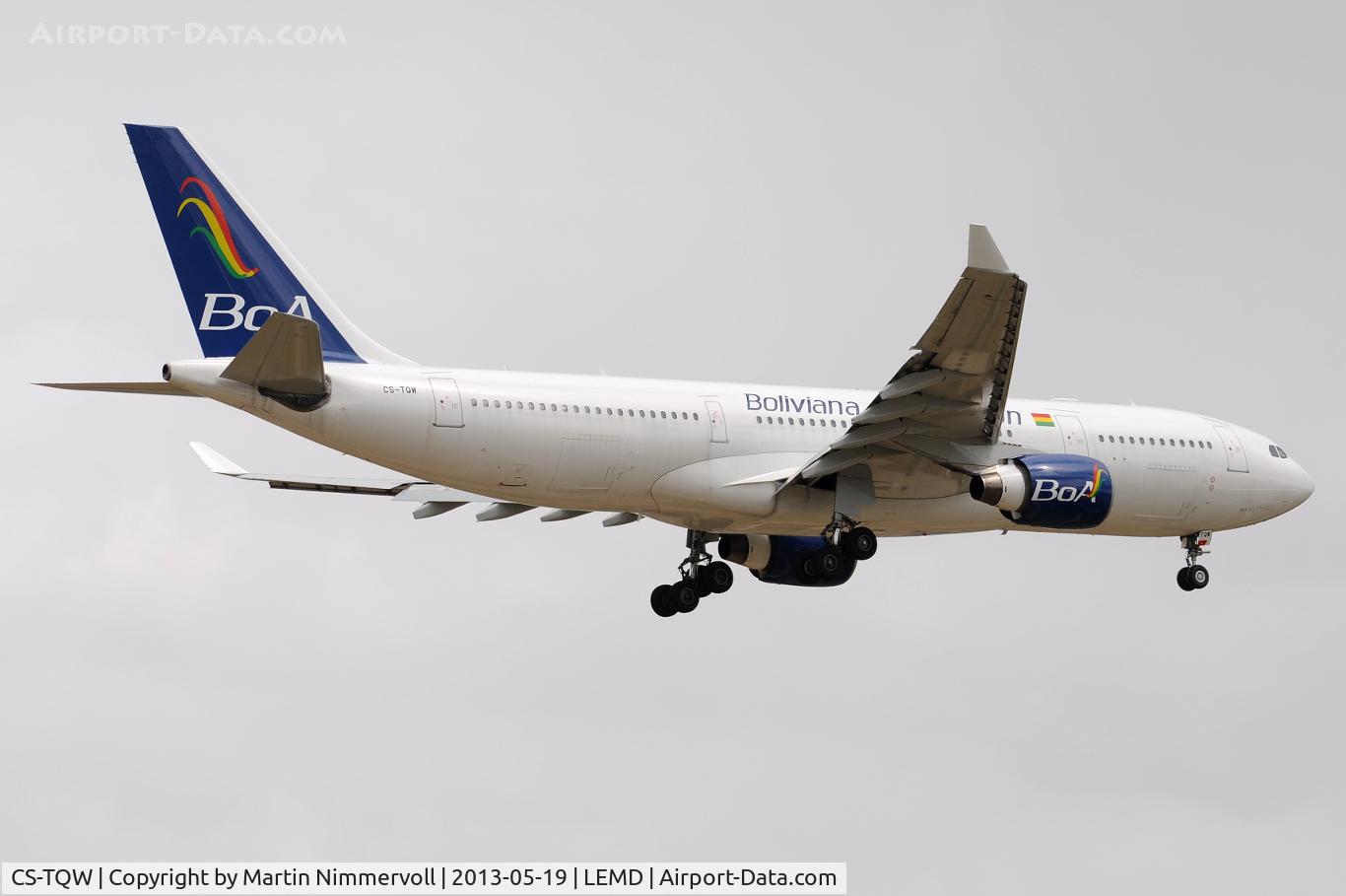 CS-TQW, 1999 Airbus A330-223 C/N 262, Boliviana