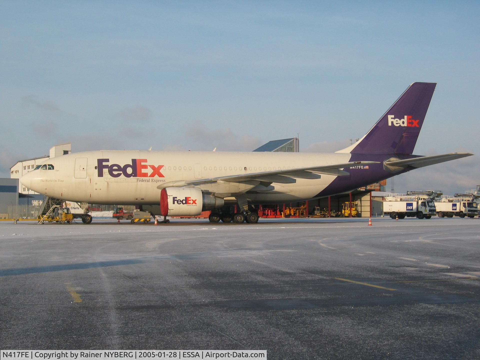 N417FE, 1985 Airbus A310-222 C/N 333, N417FE @ ARN
