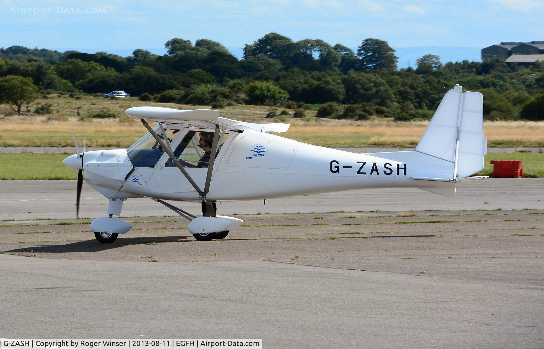 G-ZASH, 2013 Comco Ikarus C42 FB80 C/N 1304-7257, Resident Ikarus operated by Gower Flight Centre.