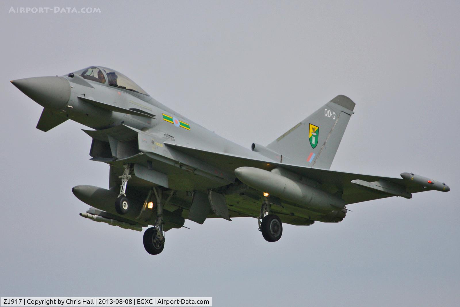 ZJ917, 2005 Eurofighter EF-2000 Typhoon FGR4 C/N 0059/BS008, Royal Air Force 3(F) Squadron