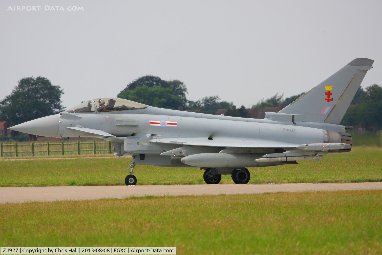 ZJ927, 2006 Eurofighter EF-2000 Typhoon FGR4 C/N 0089/BS018, Royal Air Force 41(R) Squadron