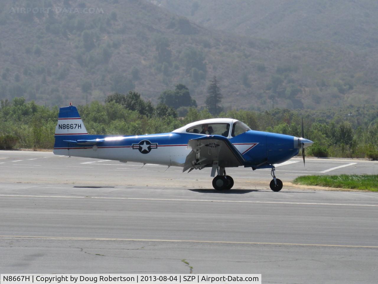 N8667H, 1947 North American Navion C/N NAV-4-667, 1947 North American NAVION, Continental IO-520 285 Hp upgrade, landing roll Rwy 22, Young Eagles Flight