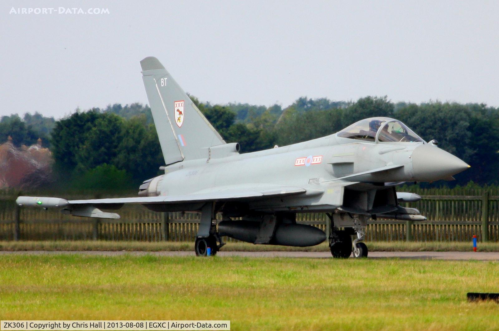 ZK306, 2009 Eurofighter EF-2000 Typhoon FGR4 C/N BS057/218, Royal Air Force 29(R) Squadron