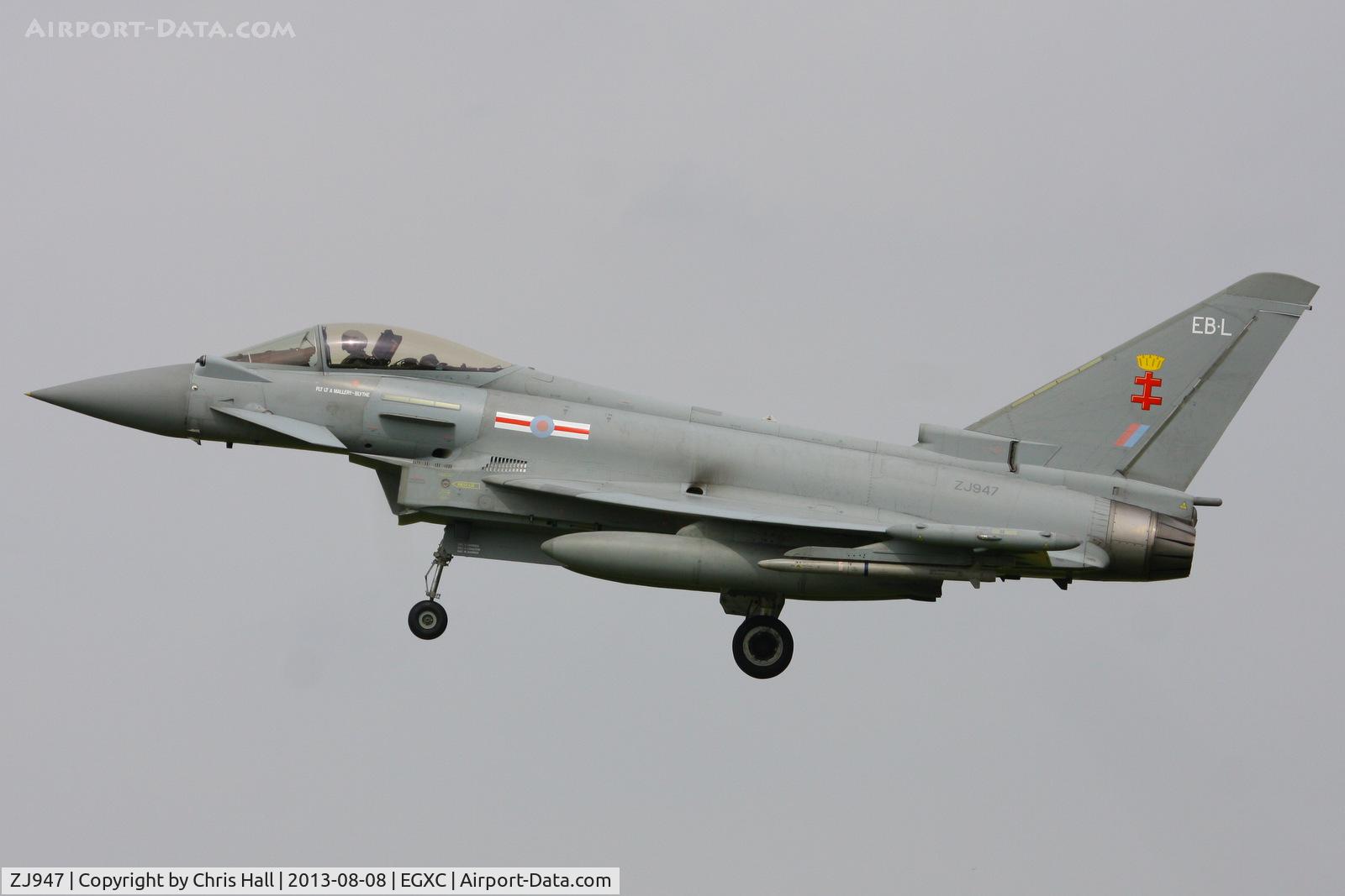 ZJ947, 2008 Eurofighter EF-2000 Typhoon FGR4 C/N 0159/BS040, Royal Air Force 41(R) Squadron