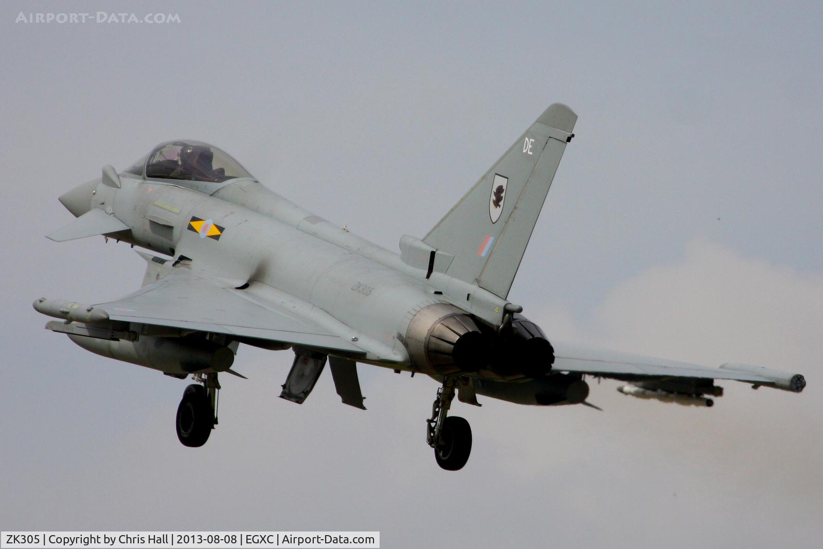 ZK305, 2009 Eurofighter EF-2000 Typhoon FGR4 C/N BS056/215, Royal Air Force 11(F) Squadron