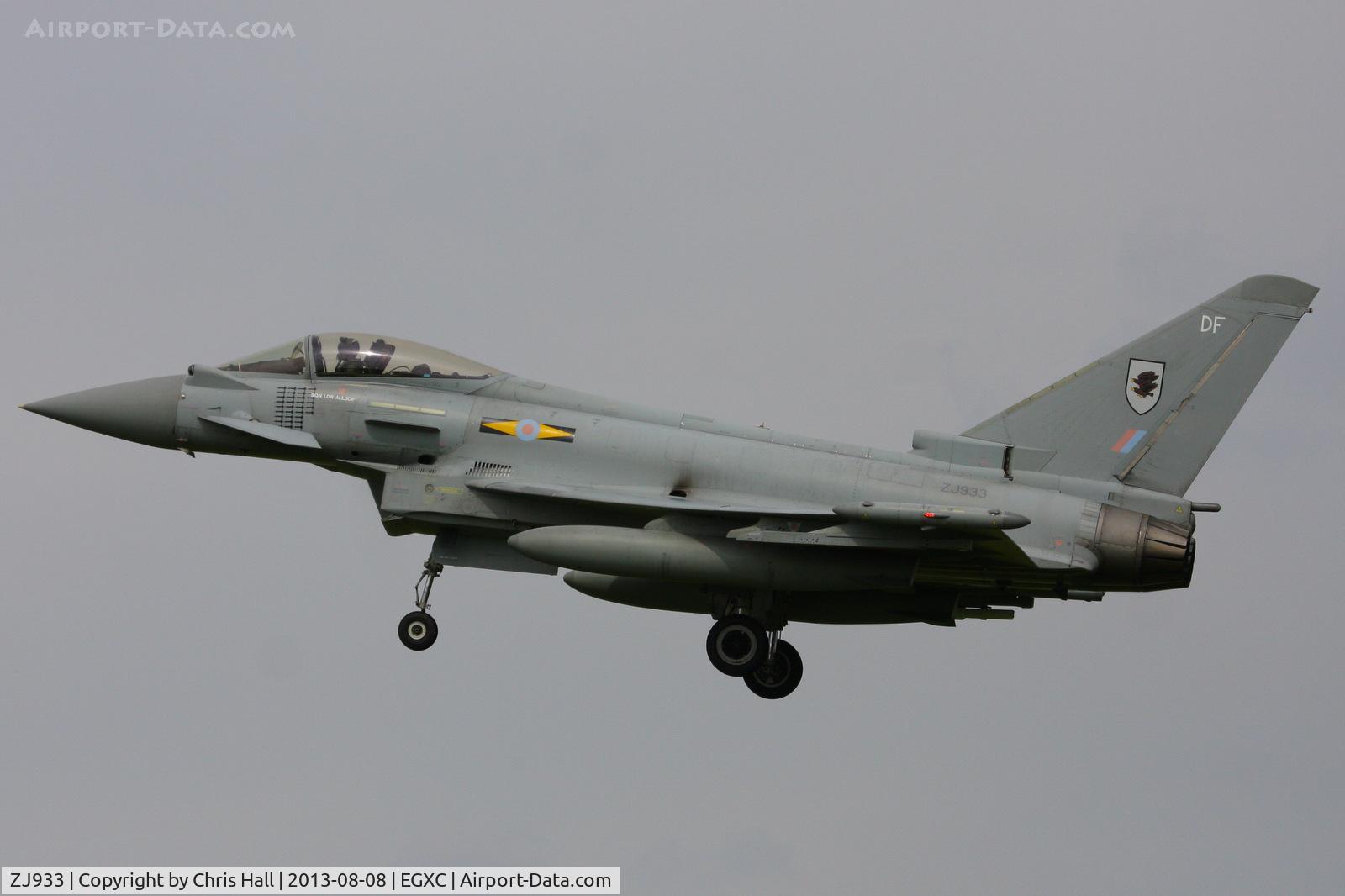 ZJ933, 2006 Eurofighter EF-2000 Typhoon FGR4 C/N 0108/BS024, Royal Air Force 11(F) Squadron
