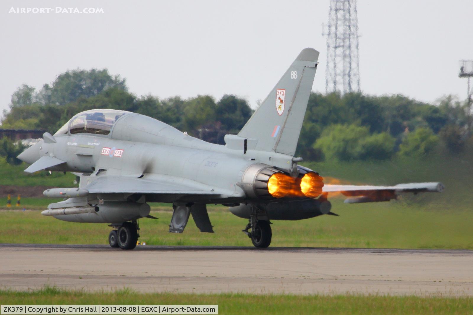 ZK379, 2010 Eurofighter EF-2000 Typhoon T.3 C/N BT024/249, Royal Air Force 29(R) Squadron